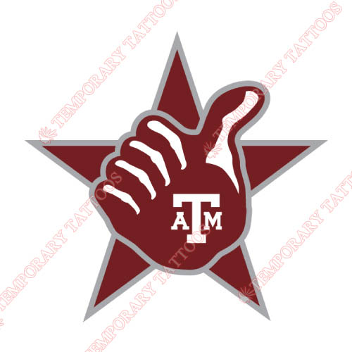 Texas A M Aggies Customize Temporary Tattoos Stickers NO.6486